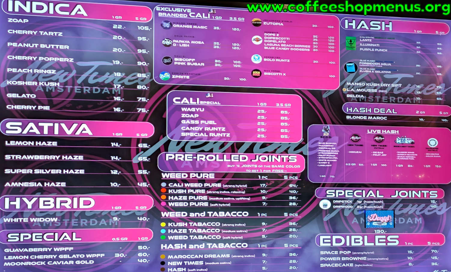 menu picture